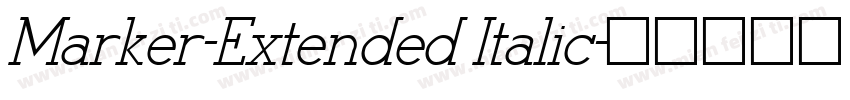 Marker-Extended Italic字体转换